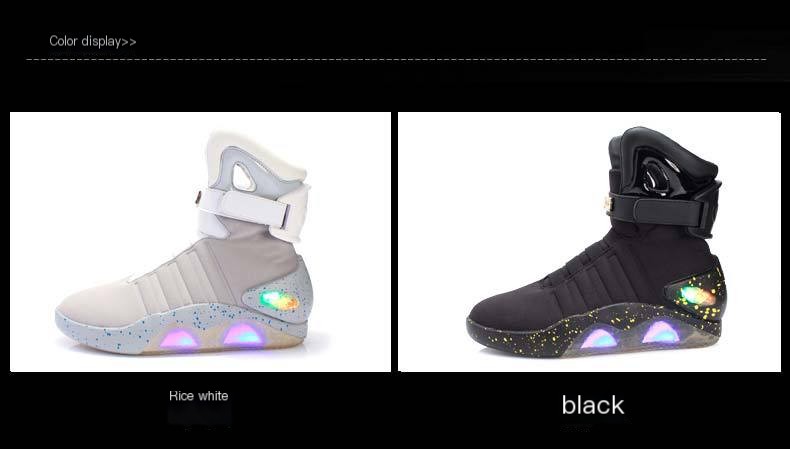 Zapatillas deportivas de caña alta con iluminación