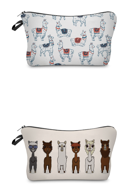 3D Llama Cosmetic Bag 11