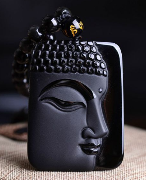 Natural Obsidian Pendant 1