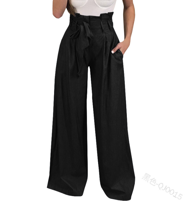 Lace-up detail on pants