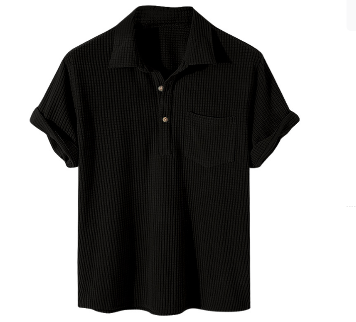 Waffle Polo Shirt Color Variation 1