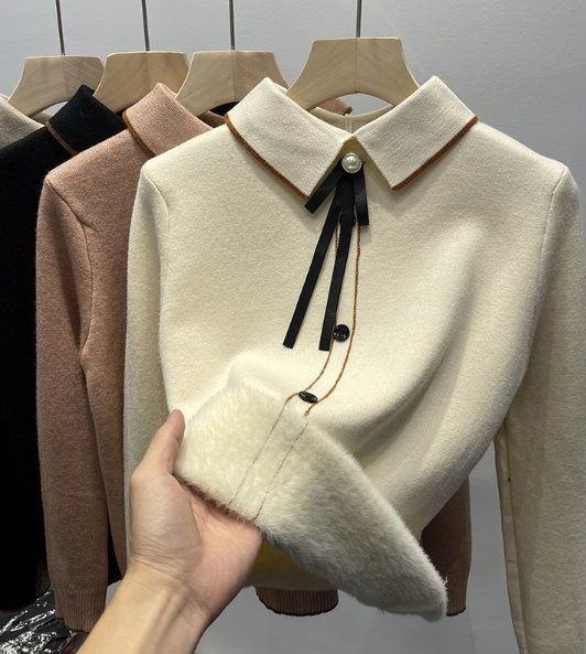 Casual Chenille Blouse Image 4