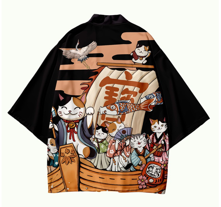 Printed Japanese Kimono 5