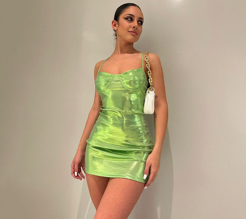 Satin Cami Dress Side View