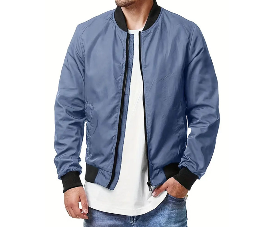 Men's Bomber Jacket close-up