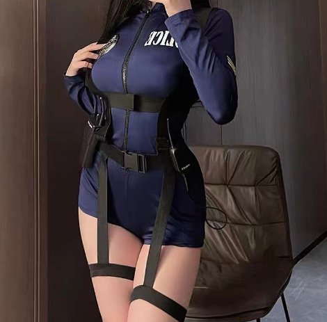 Blue jumpsuit outfit
