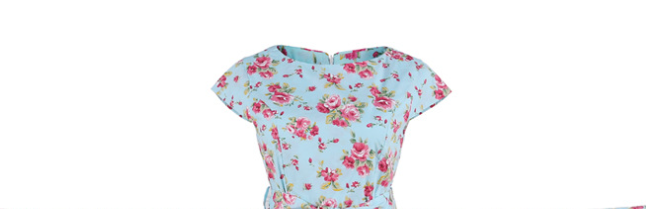 Mint Green Flower Dress 2