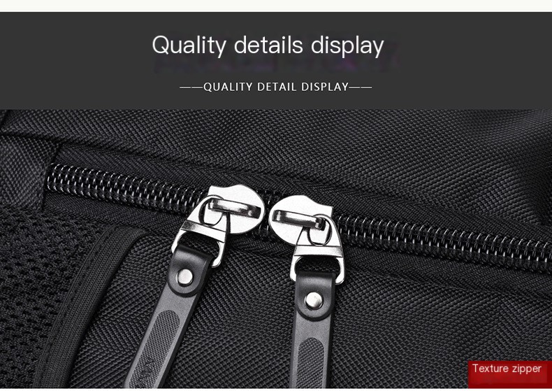 Oxford Fabric Hiking Backpack - Detail View