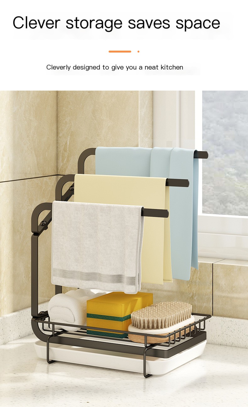 Kitchen Rag Storage Rack