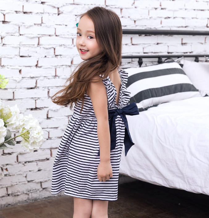 Striped children's dress 2