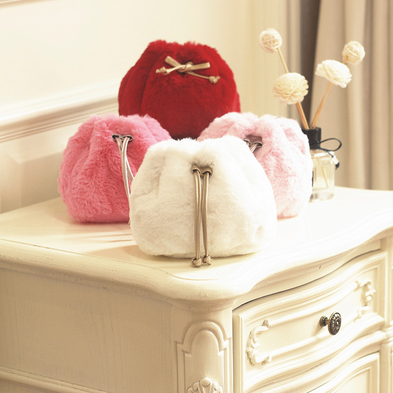 Rose Red Plush Bag