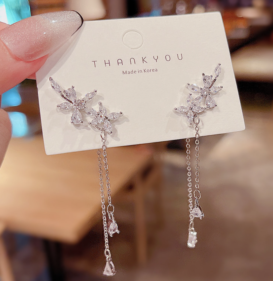 Flower Earrings Detail