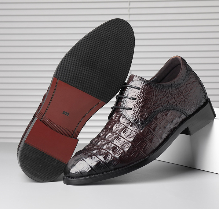 Round Toe Business Leather Shoes Image 4