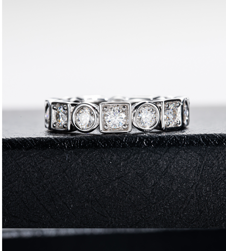 Eternity Moissanite Ring Image 2