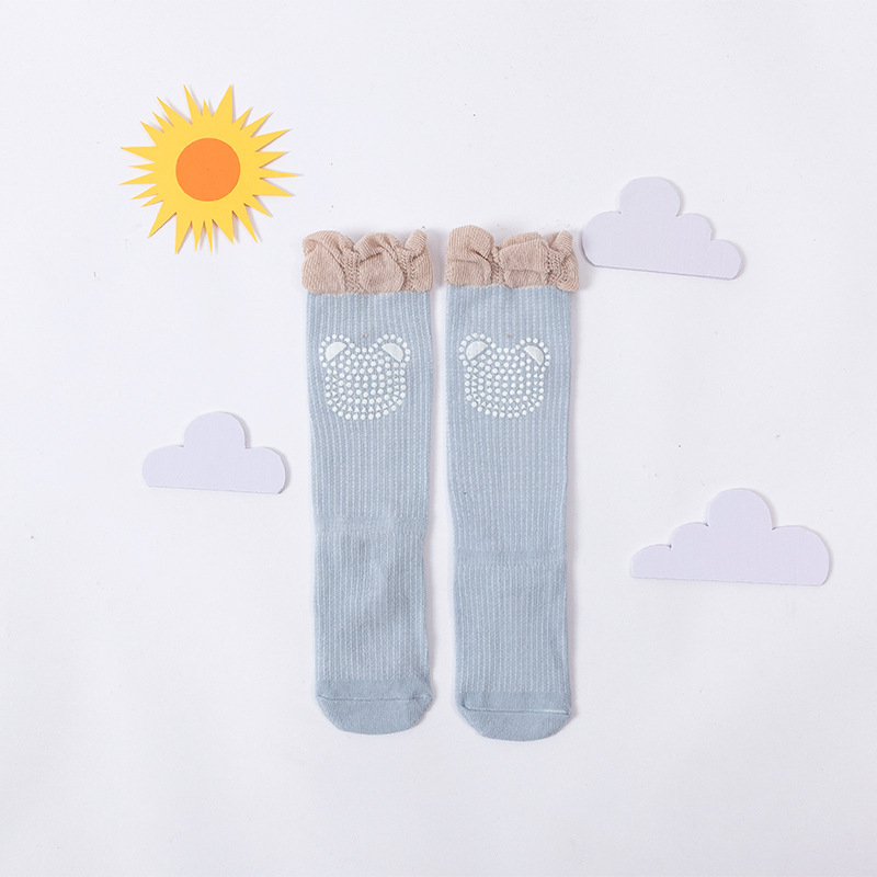 Double Needle Baby Body Socks - Yellow Letters