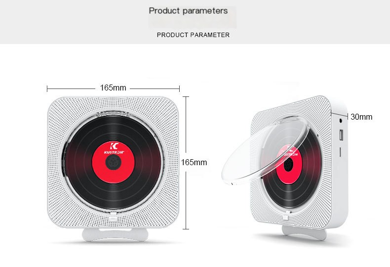 Home Wall-Mounted CD Bluetooth Speaker