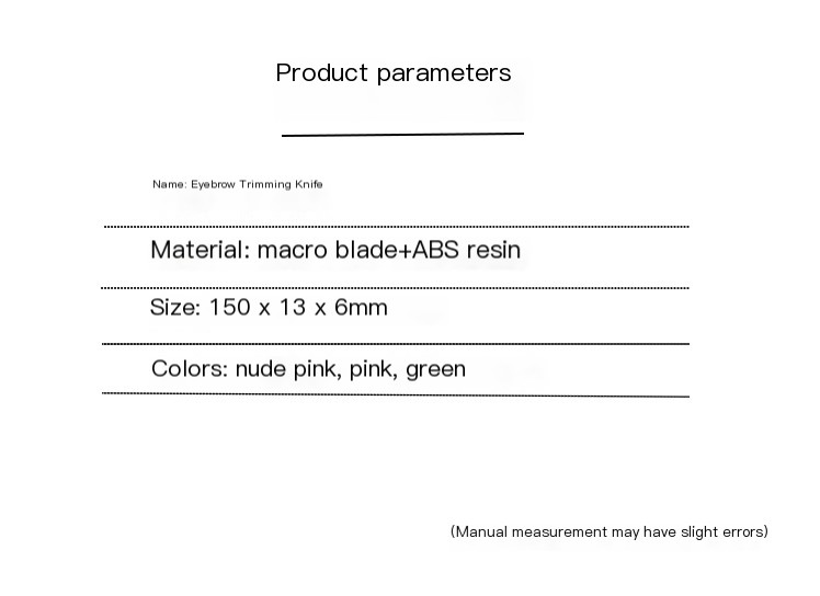 Eyebrow Knife Set Image 1