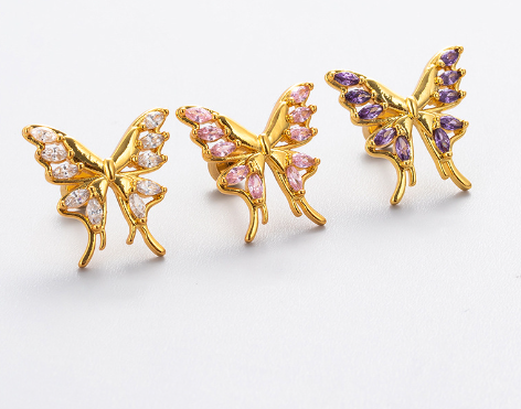 Butterfly Ear Bone Studs 7