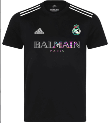 Camisa Real Madrid Balmain - Preta