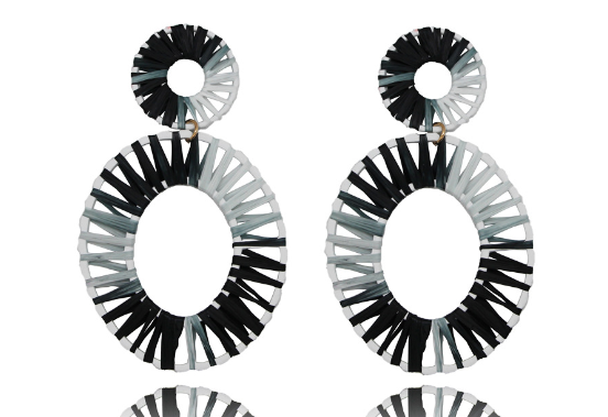 Raffia Earrings 1