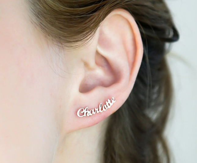 Custom Name Earrings Packaging