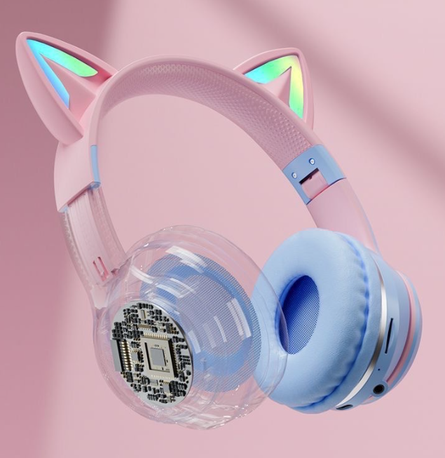 Close-up of children's headphones