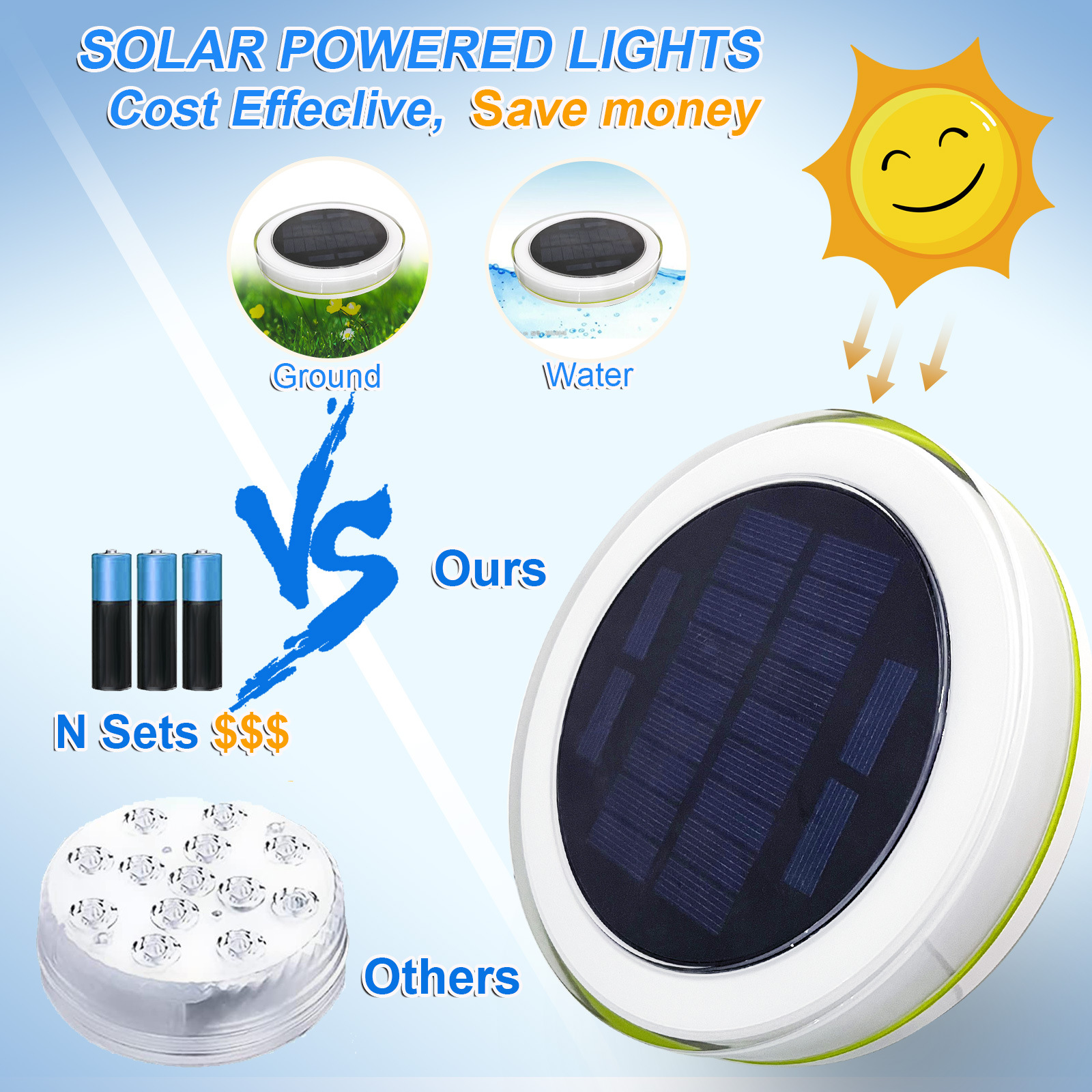 Solar LED Pool Light 4