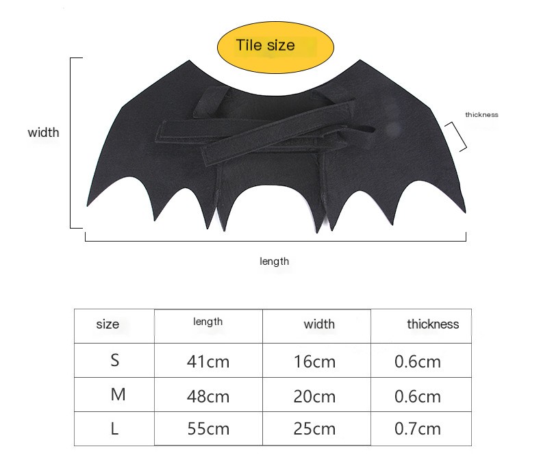Halloween Pet Mask Bat Wings Corset 4