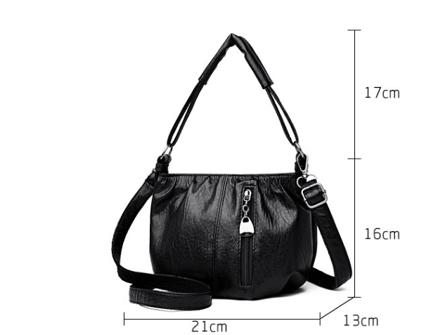 Retro Pleated Design Bucket Bag