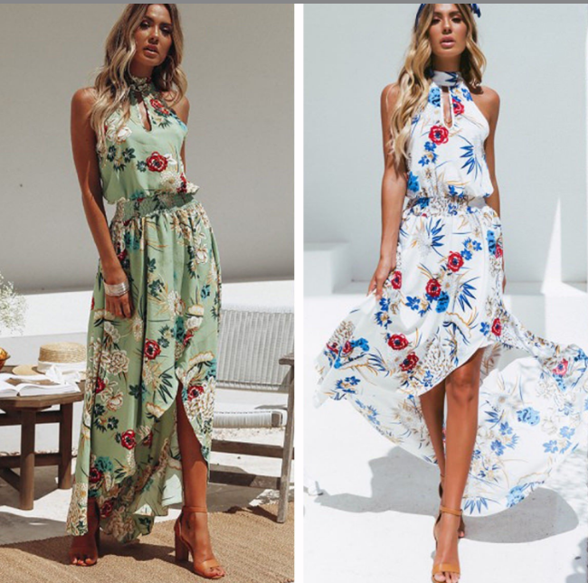 Elegant design of the dress