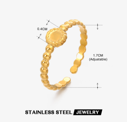 18 karat gold-plated ring design 3