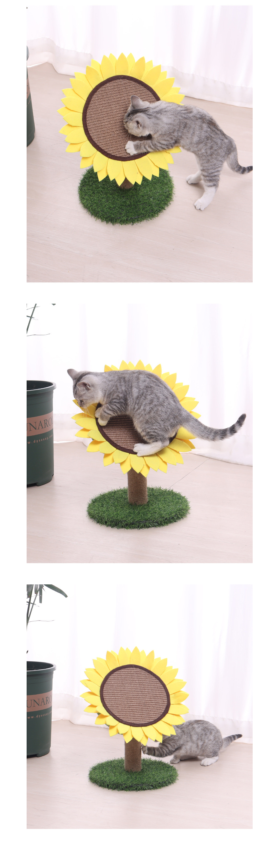 Sunflower Cat Scratching Pad Image 2