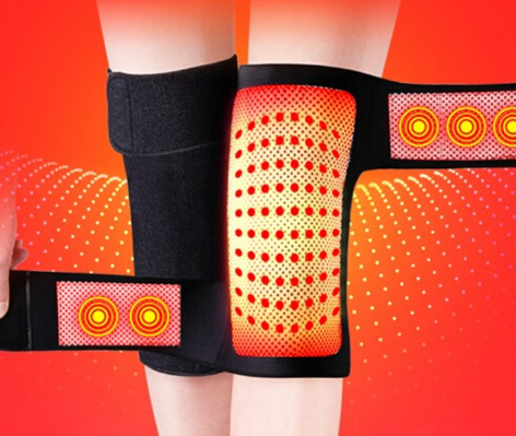 Self-heating knee pads