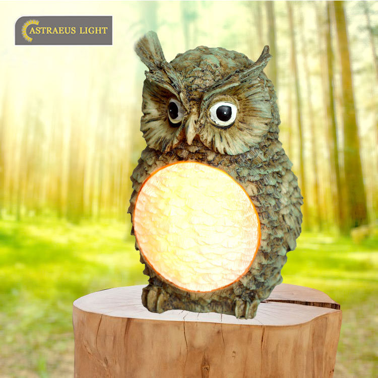 Solar-Powered Owl Light