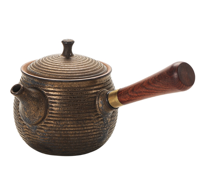 Zen Style Black Ceramic Teapot