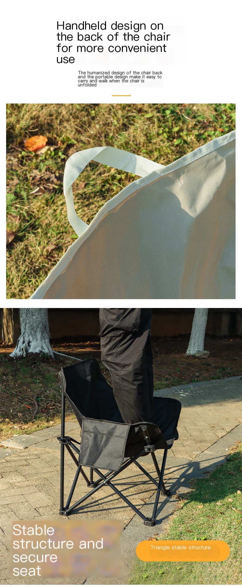 Stylish camping chair