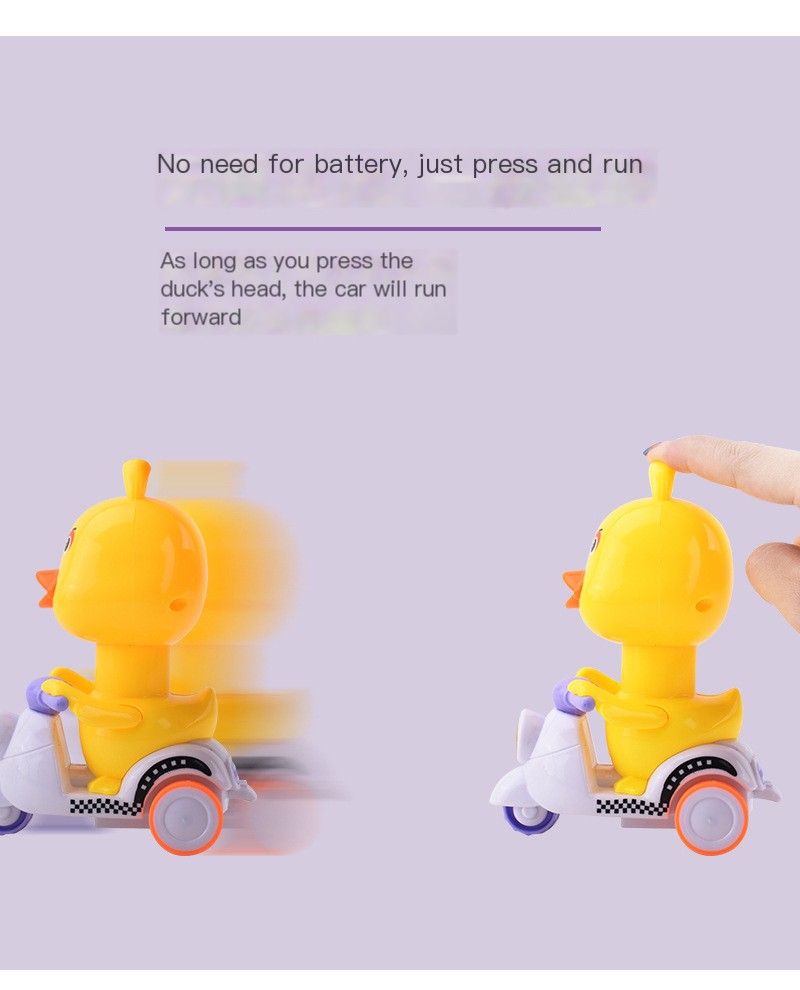 Cartoon Motorcycle Little Yellow Duck