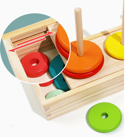 Wooden Tower of Hanoi Image 3