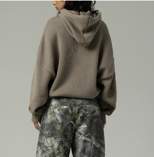 Hooded Pullover Sweater Image 6