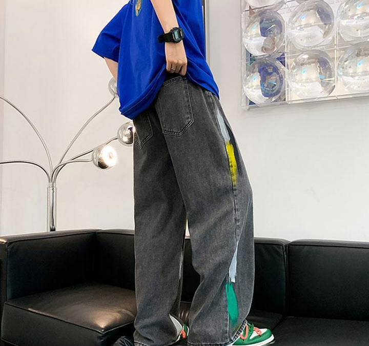 Circle Print Jeans Lifestyle