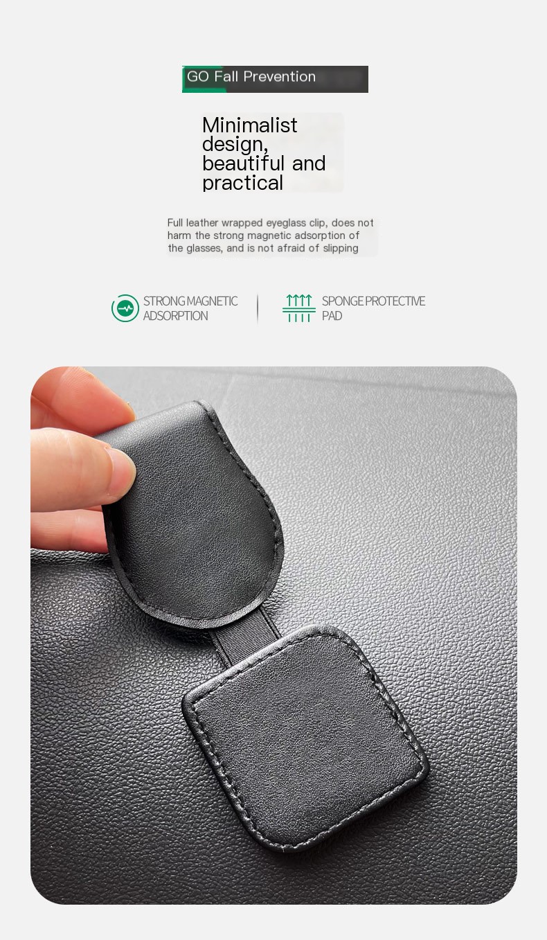 Car visor storage clip image 4