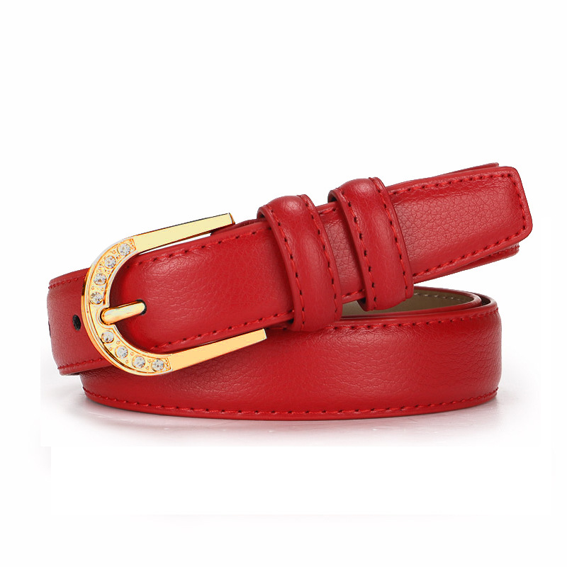 Red belt silver buckle