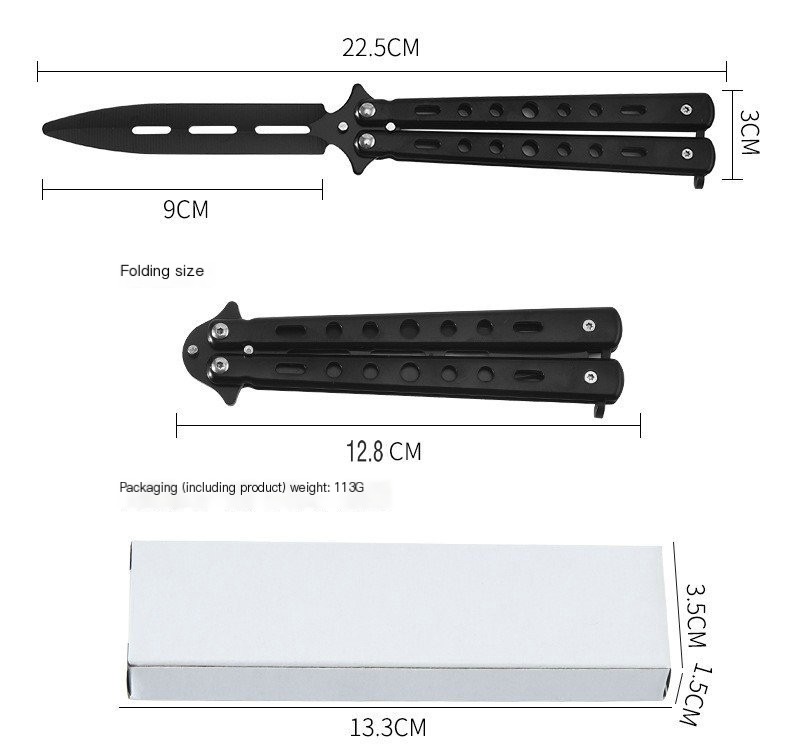 Butterfly Practice Swing Knife