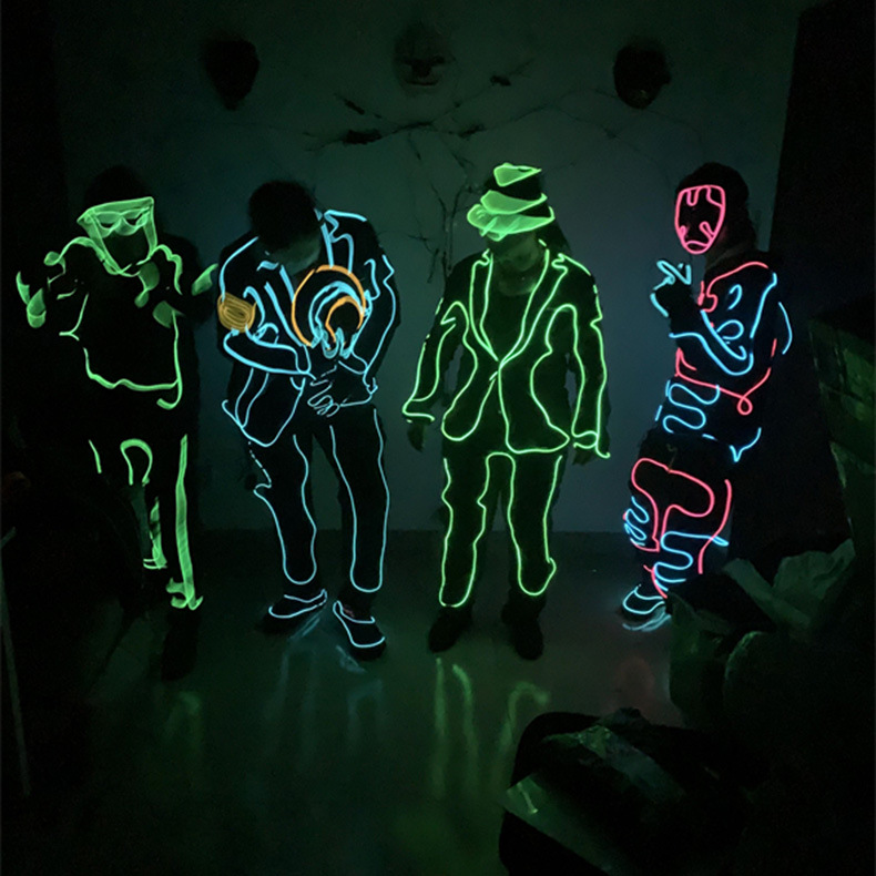 Fluorescent Dance Performance Wear 3