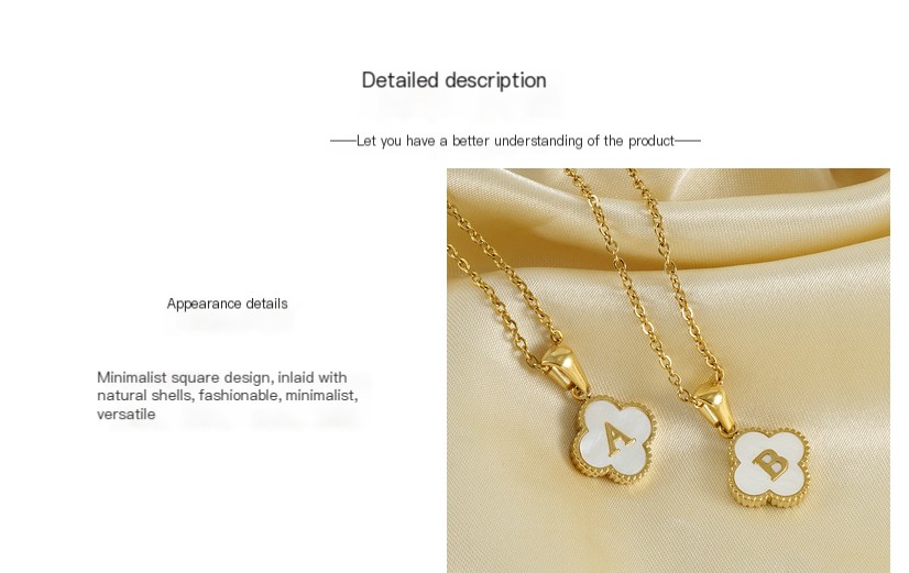 Personalised Lucky Charm Initial Necklace Image 2