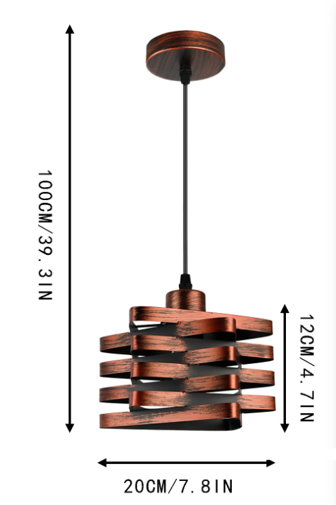 Vintage Industrial Lantern Brown
