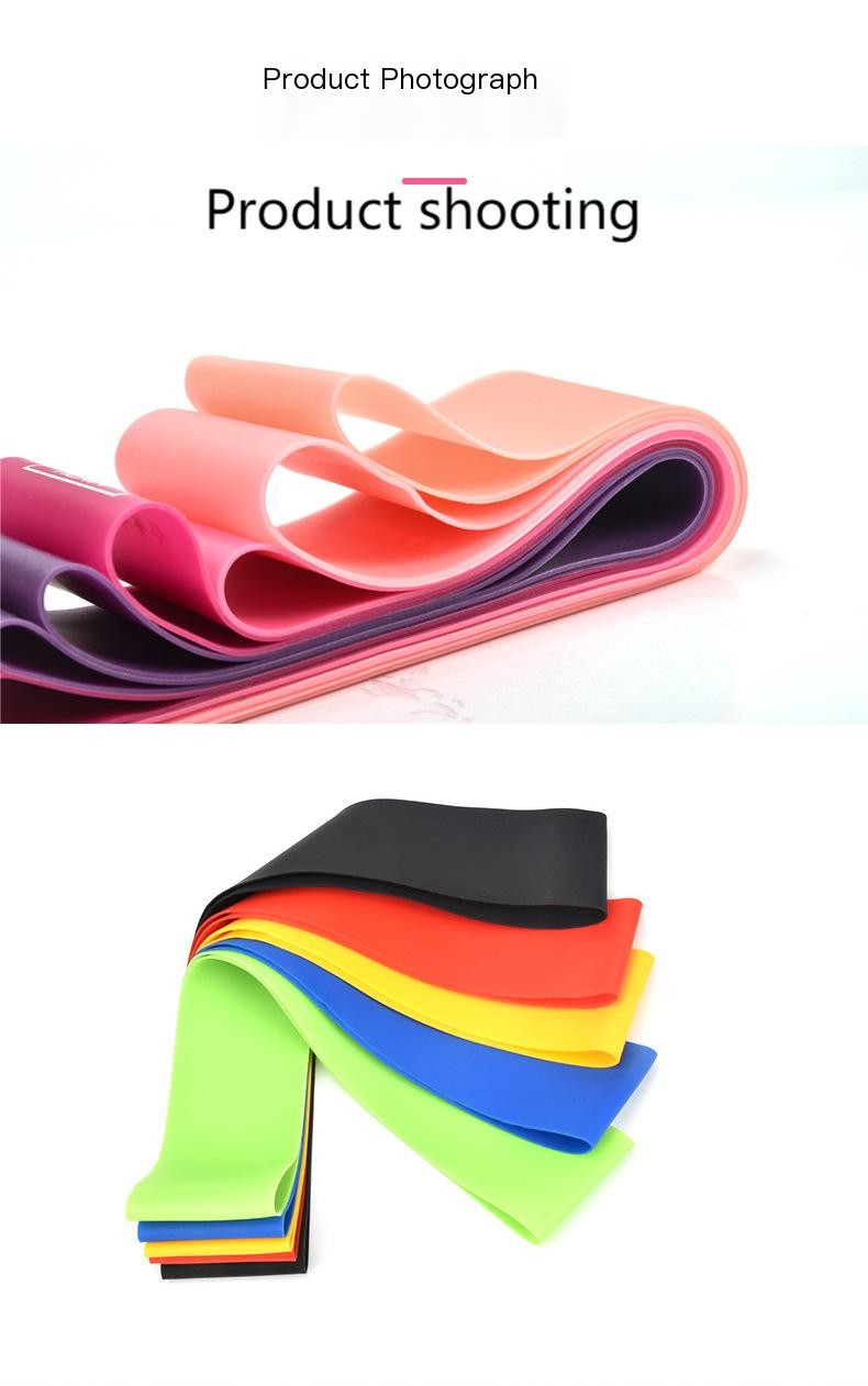 Elastic Band Fitness Resistance Band - Deep Rose Red
