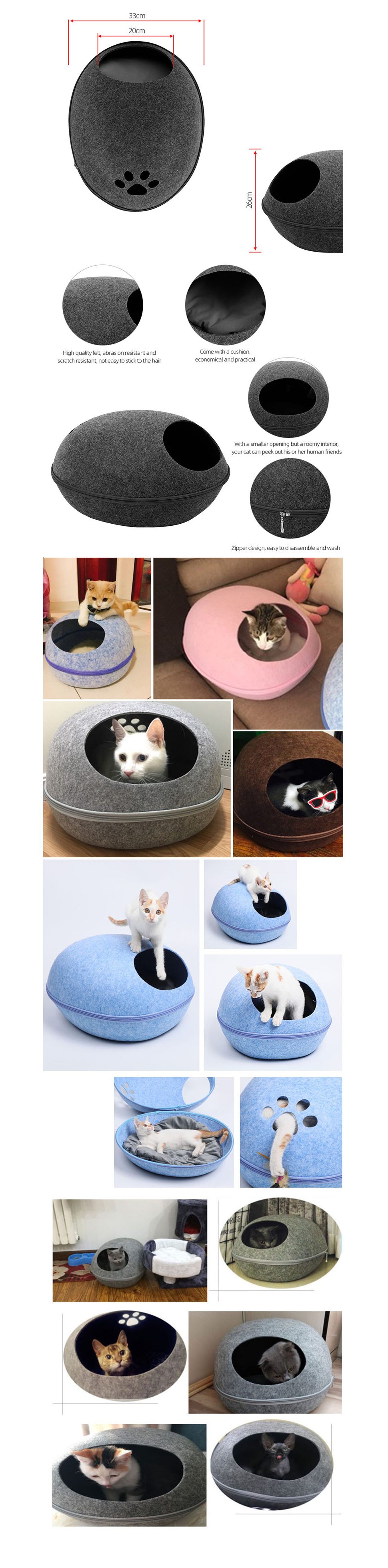 Felted Cat's Nest Image 5