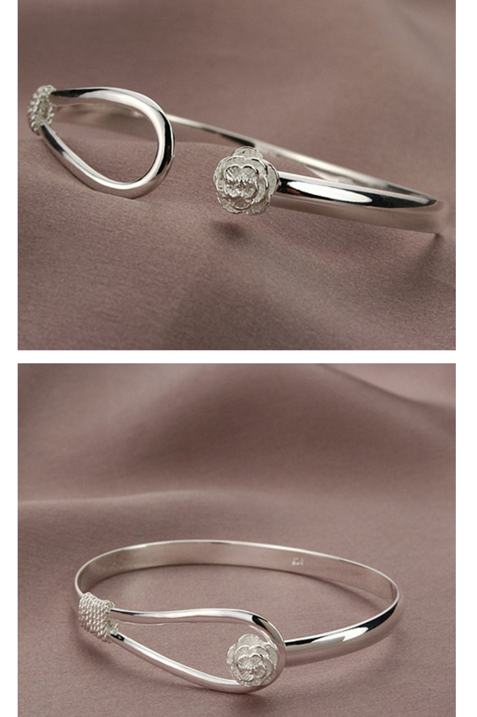925 Silver Cherry Blossom Bracelet