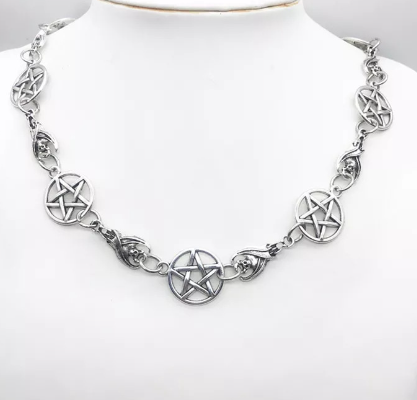 Trendy Hollow Hexagon Necklace